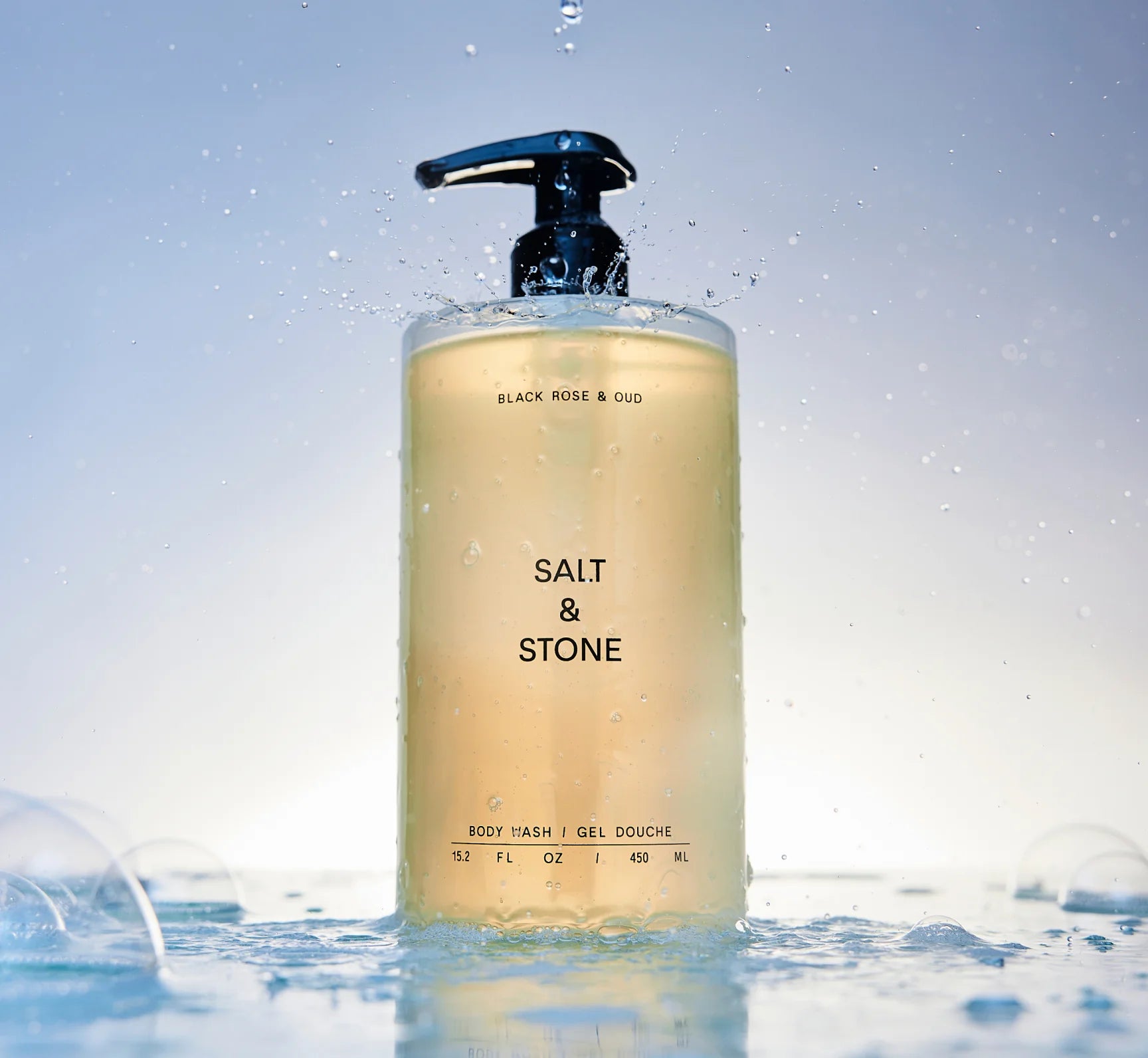 Black Rose & Oud Body Wash Salt & Stone