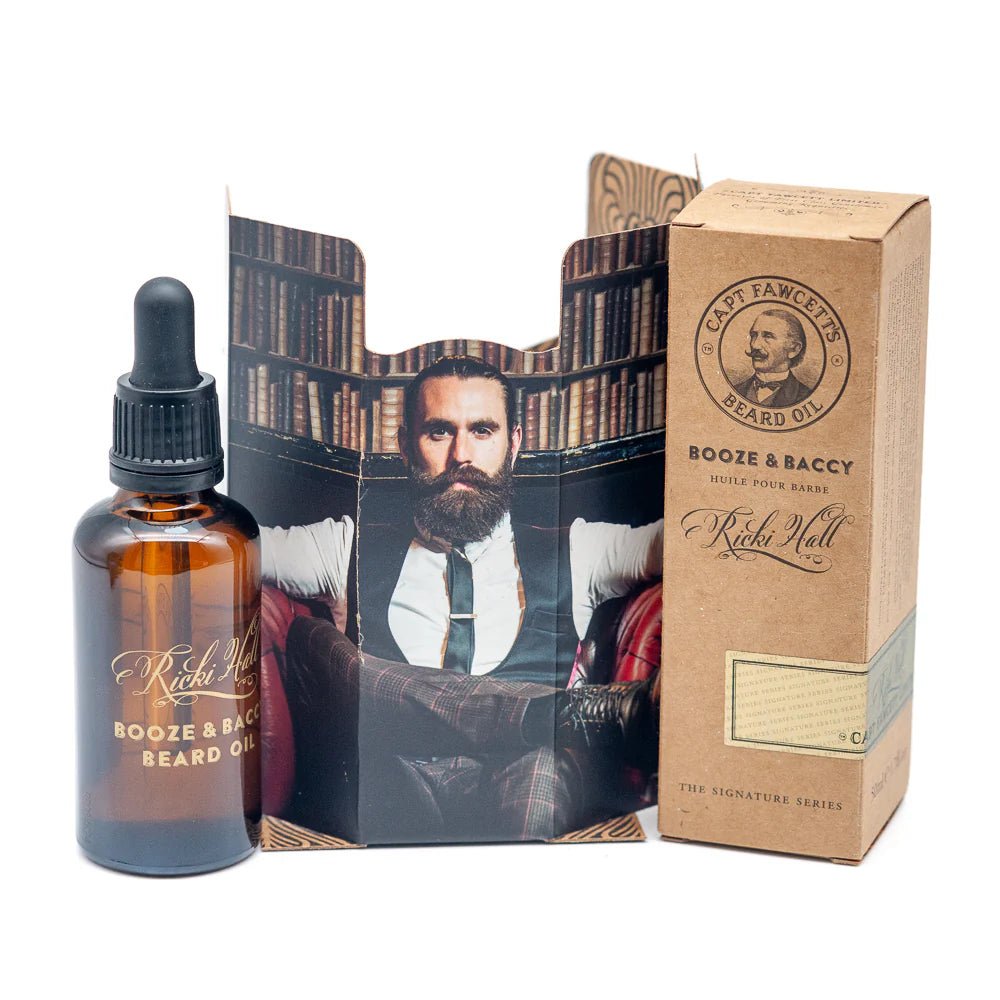 Captain Fawcett Beard Oil Booze & Baccy Large