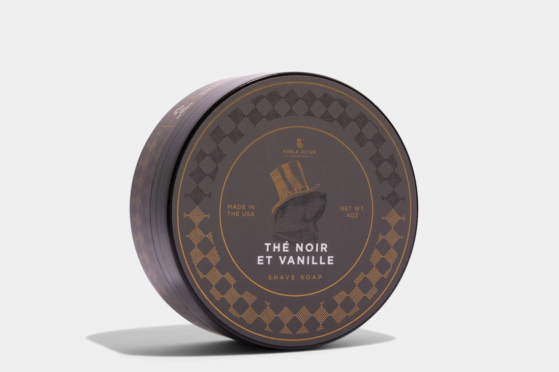 Noble Otter shaving soap Thé Noir et Vanille 118ml