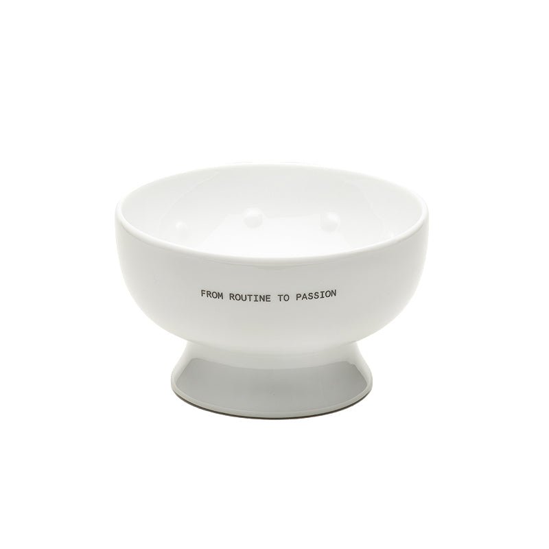 Tatara shaving bowl in white porcelain