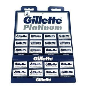 Gillette Platinum - 20 pakjes van 5 mesjes - Hele doos (100 st) - Baard en Co - Scheermes - 8691556000044