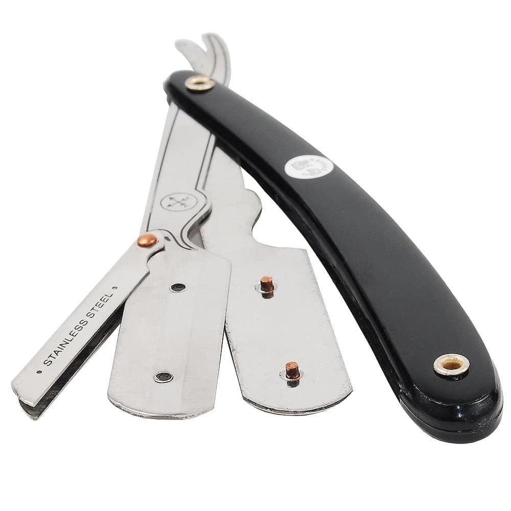 Parker straight razor black 33r - Baard en Co - Shavette - 0657968635654