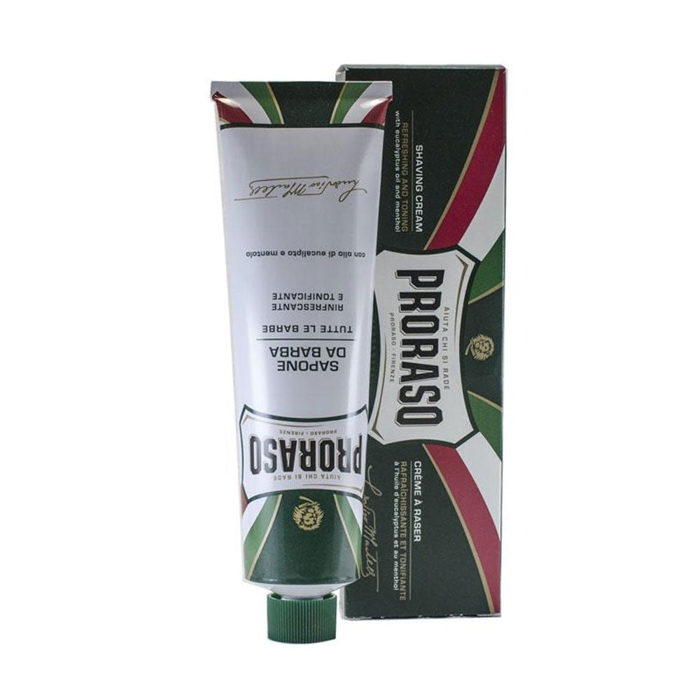 Proraso Scheercrème Green Menthol 150ml - Baard en Co - Scheercreme - 8004395001118