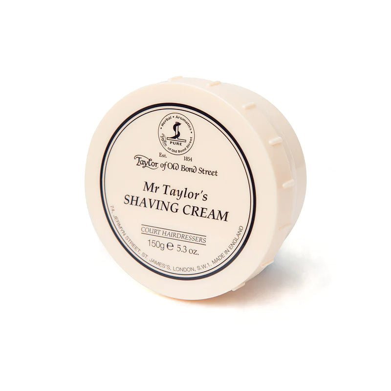 Taylor Of Old Bond Street shaving cream mr taylor 150g - Baard en Co - Scheercreme - 696770010082