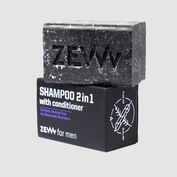 ZEW For Men 2in1 Shampoo met Conditioner | met houtskool - Baard en Co - Shampoo - 5903766462097