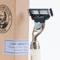 Captain Fawcett's Mach 3 scheermes (handgemaakt) - Baard en Co - Scheermes - 5060338440034