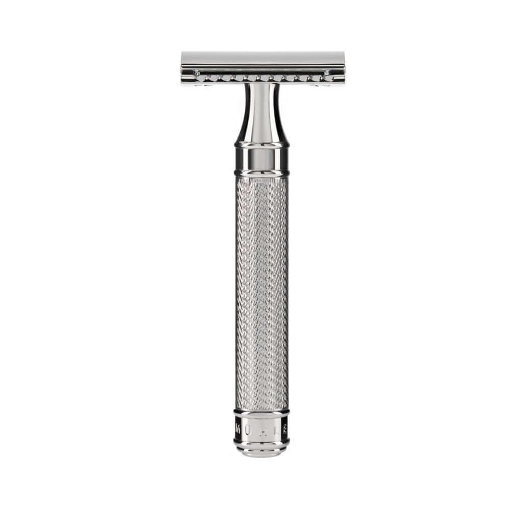 Muhle - R89 Safety Razor Chroom - verlengt - Baard en Co - Safety Razor - 4028982012497